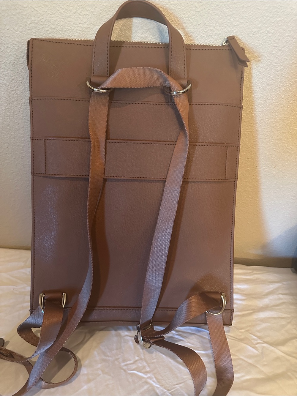 Samsonite Unisex Leather Backpack - Picture 2 of 7